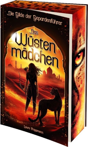 Buchcover und Innenansicht für das Buch: Das Wüstenmädchen - Die Gilde der Gepardenführer