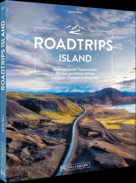 Buchcover und Innenansicht für das Buch: Roadtrips Island