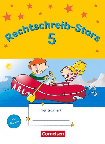 Buchcover und Innenansicht für das Buch: Rechtschreib-Stars 5. Schuljahr. Übungsheft