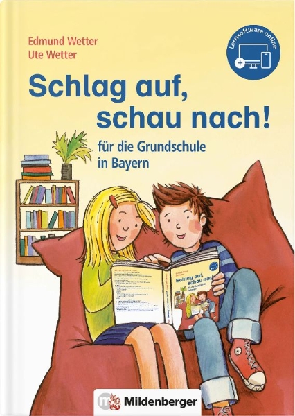 Buchcover und Innenansicht für das Buch: Schlag auf, schau nach! - für die Grundschule in Bayern