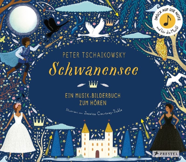 Buchcover und Innenansicht für das Buch: Swan Lake Story Orchestra