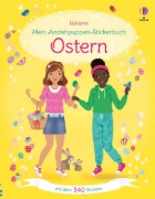 Buchcover und Innenansicht für das Buch: Mein Anziehpuppen-Stickerbuch: Ostern