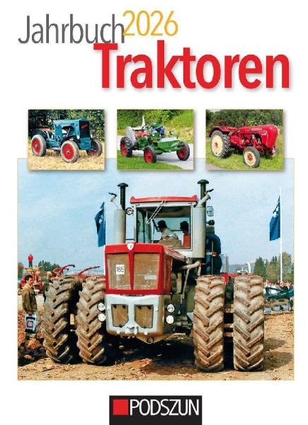 Buchcover und Innenansicht für das Buch: Jahrbuch Traktoren 2026