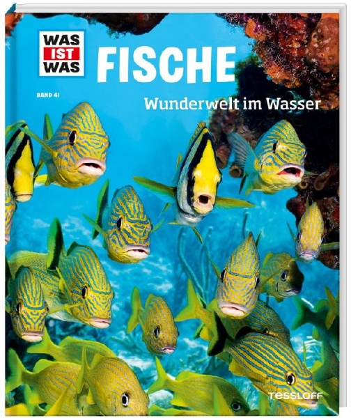 Buchcover und Innenansicht für das Buch: WAS IST WAS Band 41 Fische. Wunderwelt im Wasser