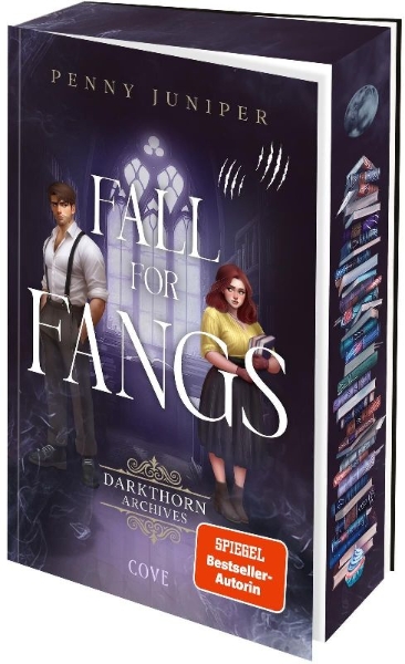 Buchcover und Innenansicht für das Buch: Fall for Fangs (Darkthorn Archives 2)