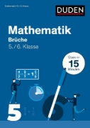 Buchcover und Innenansicht für das Buch: Mathe in 15 Min - Brüche 5./6. Klasse