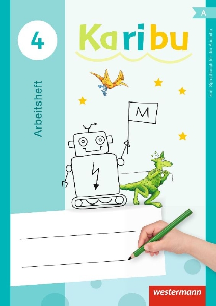 Buchcover und Innenansicht für das Buch: Karibu 4. Arbeitsheft
