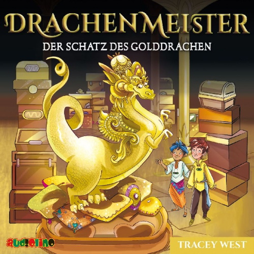 Buchcover und Innenansicht für das Buch: Drachenmeister 12: Der Schatz des Golddrachen