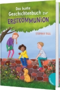 Buchcover und Innenansicht für das Buch: Das bunte Geschichtenbuch zur Erstkommunion