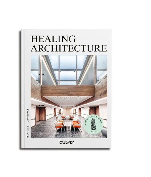 Buchcover und Innenansicht für das Buch: Healing Architecture 2025