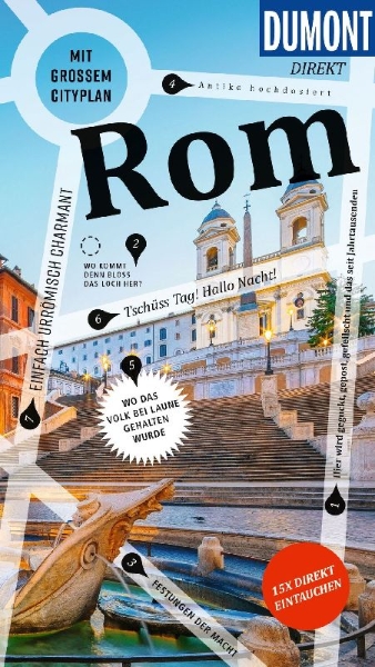 Buchcover und Innenansicht für das Buch: DUMONT direkt Reiseführer Rom