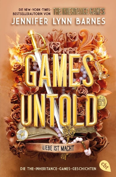 Buchcover und Innenansicht für das Buch: Games Untold - Die The-Inheritance-Games-Geschichten