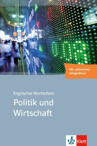 Buchcover und Innenansicht für das Buch: Englischer Wortschatz Politik und Wirtschaft