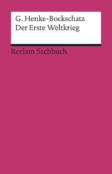 Buchcover und Innenansicht für das Buch: Der Erste Weltkrieg