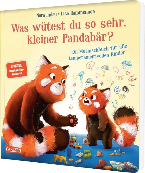Buchcover und Innenansicht für das Buch: Was wütest du so sehr, kleiner Pandabär?