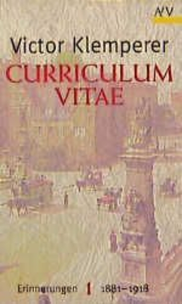 Buchcover und Innenansicht für das Buch: Curriculum vitae