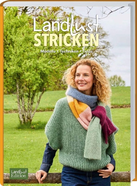 Buchcover und Innenansicht für das Buch: Landlust Stricken