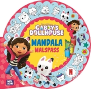 Buchcover und Innenansicht für das Buch: Gabby's Dollhouse: Mandala-Malspaß
