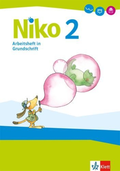 Buchcover und Innenansicht für das Buch: Niko Sprachbuch 2. Arbeitsheft in Grundschrift