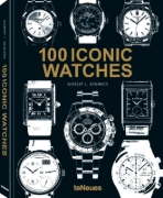 Buchcover und Innenansicht für das Buch: 100 Iconic Watches