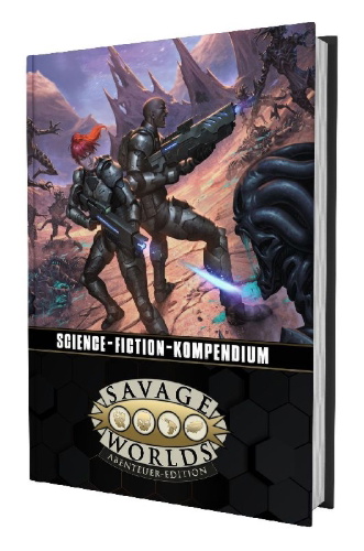 Buchcover und Innenansicht für das Buch: Savage Worlds - Science-Fiction-Kompendium