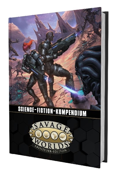 Buchcover und Innenansicht für das Buch: Savage Worlds - Science-Fiction-Kompendium