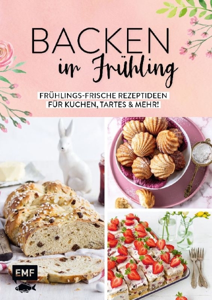 Buchcover und Innenansicht für das Buch: Backen im Frühling