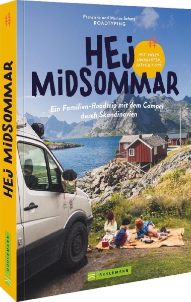 Buchcover und Innenansicht für das Buch: Hej Midsommar