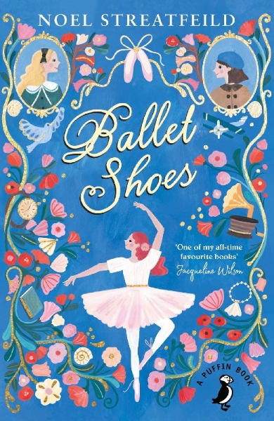 Buchcover und Innenansicht für das Buch: Ballet Shoes