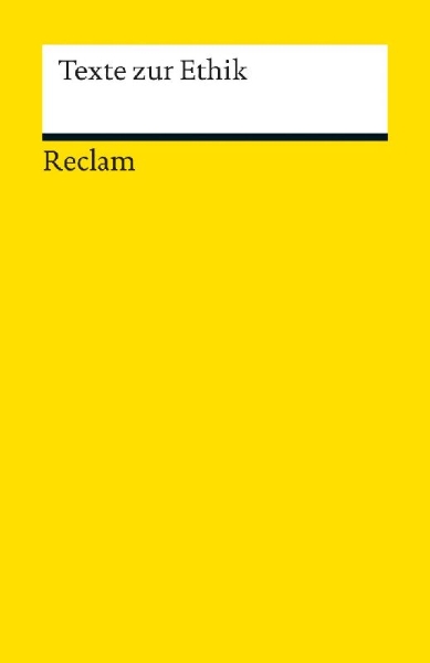 Buchcover und Innenansicht für das Buch: Texte zur Ethik
