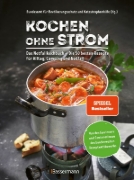 Buchcover und Innenansicht für das Buch: Kochen ohne Strom - Das Notfallkochbuch - Die 50 besten Rezepte für Alltag, Camping und Notfall