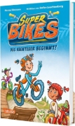 Buchcover und Innenansicht für das Buch: SUPERBIKES Das Abenteuer beginnt!
