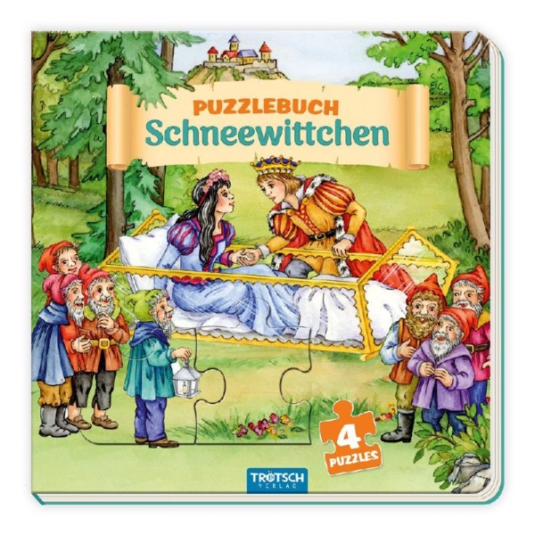 Buchcover und Innenansicht für das Buch: Trötsch Pappenbuch Puzzlebuch Schneewittchen