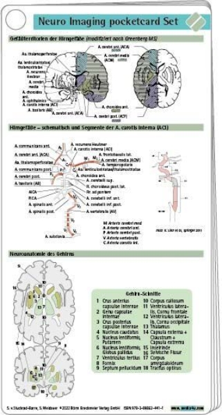 Buchcover und Innenansicht für das Buch: Neuro Imaging pocketcard Set