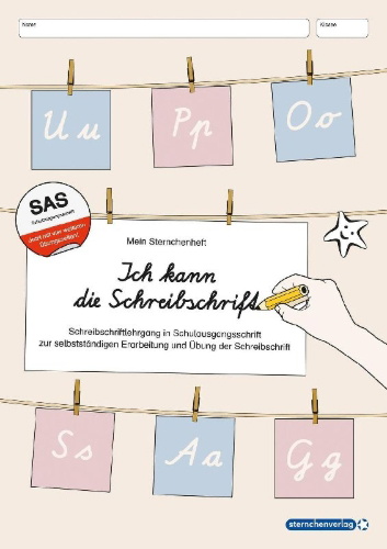 Buchcover und Innenansicht für das Buch: Ich kann die Schreibschrift in SAS