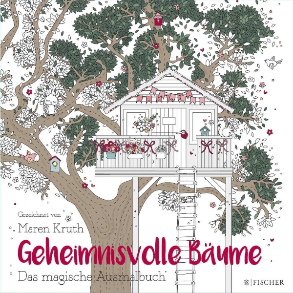Buchcover und Innenansicht für das Buch: Geheimnisvolle Bäume
