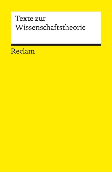 Buchcover und Innenansicht für das Buch: Texte zur Wissenschaftstheorie