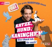 Buchcover und Innenansicht für das Buch: Checker Tobi  - Der große Haustier-Check: Katze, Hund, Kaninchen - Das check ich für euch!