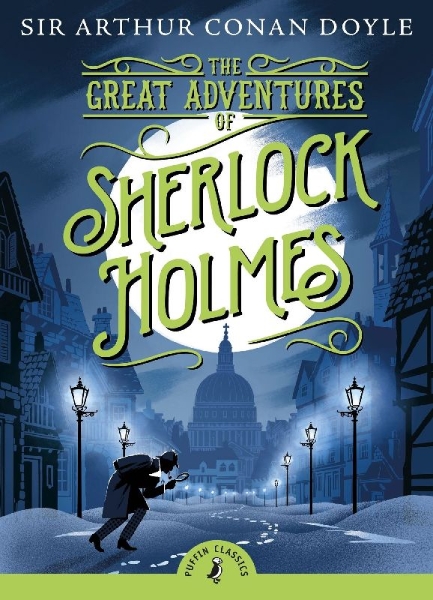 Buchcover und Innenansicht für das Buch: The Great Adventures of Sherlock Holmes