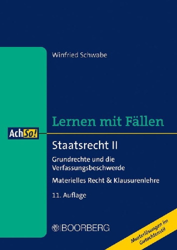 Buchcover und Innenansicht für das Buch: Staatsrecht II