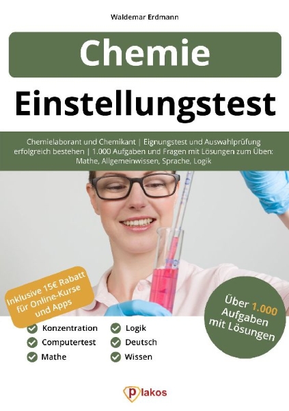 Buchcover und Innenansicht für das Buch: Einstellungstest Chemie