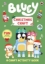 Buchcover und Innenansicht für das Buch: Bluey: Christmas Craft