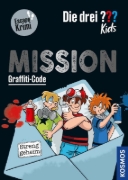 Buchcover und Innenansicht für das Buch: Die drei ??? Kids, Mission Graffiti-Code