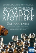 Buchcover und Innenansicht für das Buch: Homöopathische Symbolapotheke. Das Kartenset