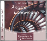 Buchcover und Innenansicht für das Buch: Ängste überwinden. Stereo-Tiefensuggestion. CD