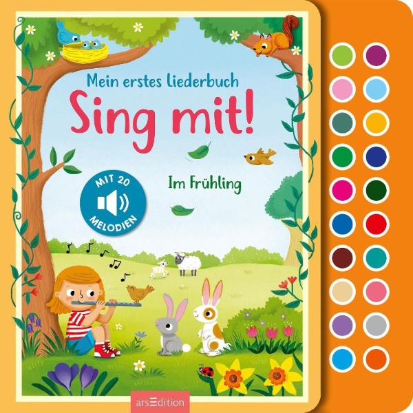 Buchcover und Innenansicht für das Buch: Sing mit! Im Frühling