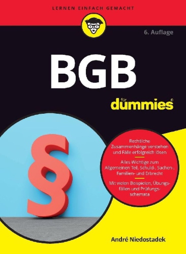 Buchcover und Innenansicht für das Buch: BGB für Dummies