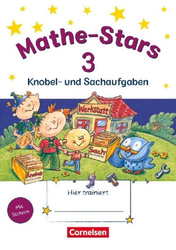 Buchcover und Innenansicht für das Buch: Mathe-Stars 3. Schuljahr - Knobel- und Sachaufgaben