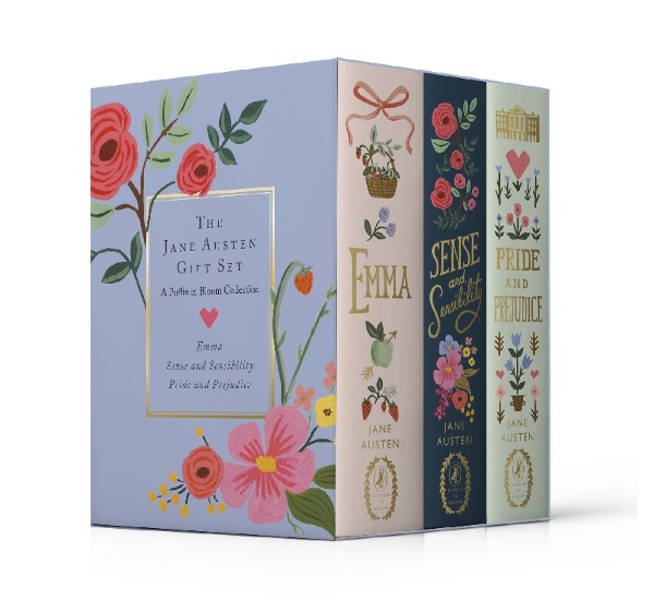 Buchcover und Innenansicht für das Buch: The Jane Austen Gift Set: A Puffin in Bloom 3-Book Collection