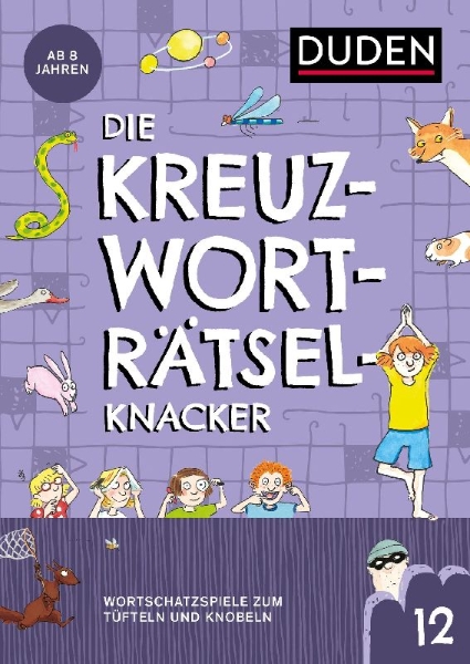 Buchcover und Innenansicht für das Buch: Kreuzworträtselknacker  ab 8 Jahren (Band 12)